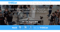 Desktop Screenshot of froscon.de