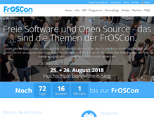 Tablet Screenshot of froscon.de