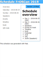 Mobile Screenshot of programm.froscon.de